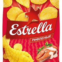 Чипсы Estrella картофельные рифленые