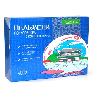 Пельмени по-корейски с кимчи, 400г