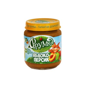 Пюре из яблок и персиков