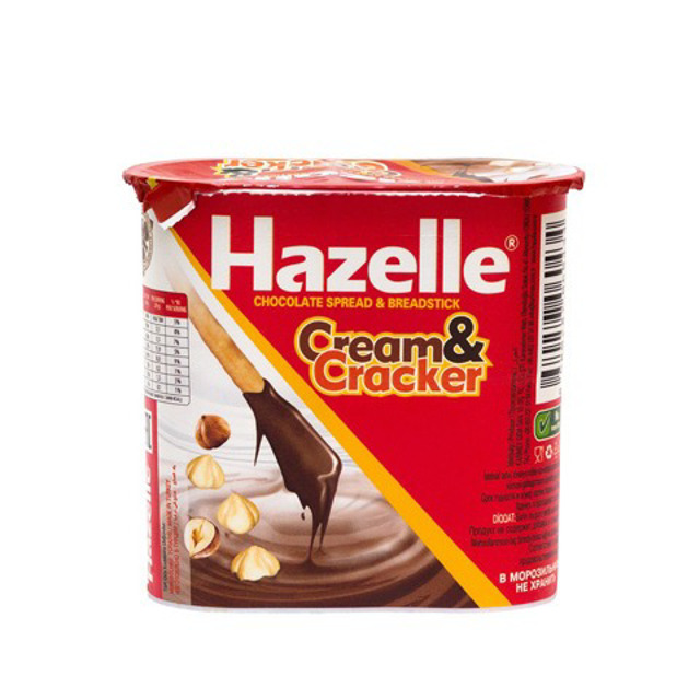 Крем Ореховый с Какао и хлебные палочки "HAZELLE" 52 г.