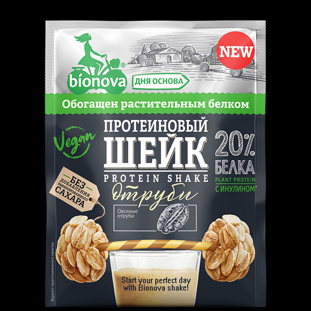 Протеиновый шейк с отрубями (vegan protein)