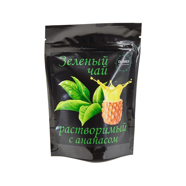 Зеленый чай, растворимый, без сахара, 80г