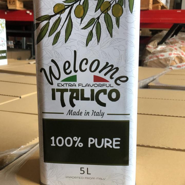 Масло оливковое из выжимок рафин. Помас ITALICO 5л. ж/б