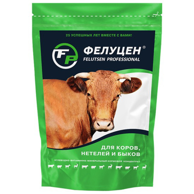 Фелуцен К1-2 для коров, быков, нетелей гранулы 3кг