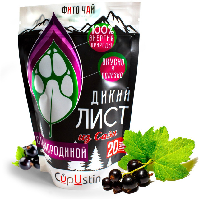 Фиточай "Дикий лист". Саган Дайля с листом смородины